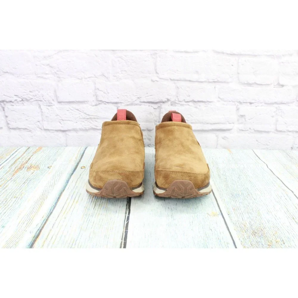 LL Bean Brown Leather Waterproof Insulated Slip-On Snow Sneaker 5 Shoes 8 W - Picture 4 of 9